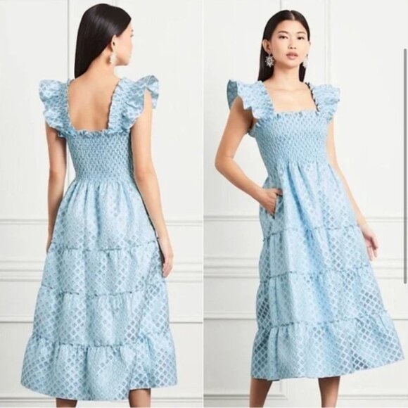 Hill House Ellie Snowflake Brocade Nap Dress - Picture 1 of 7
